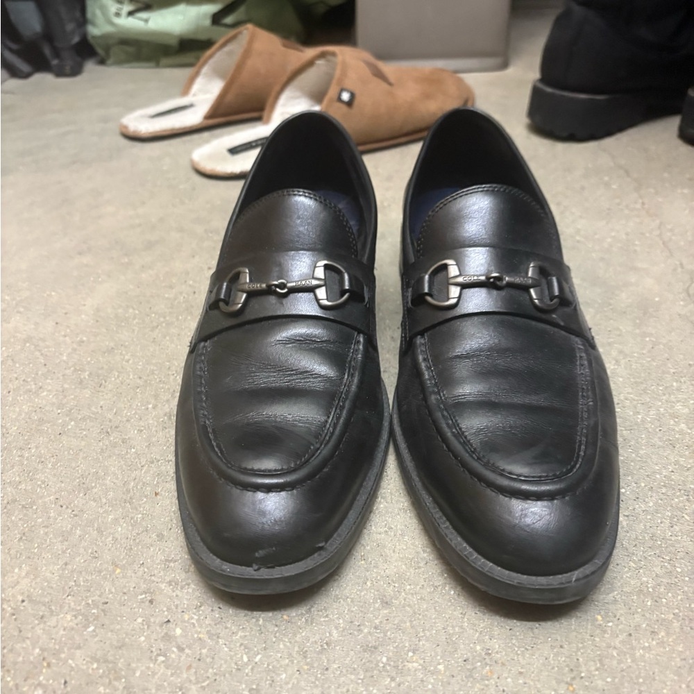 Cole Haan Black Leather Loafers